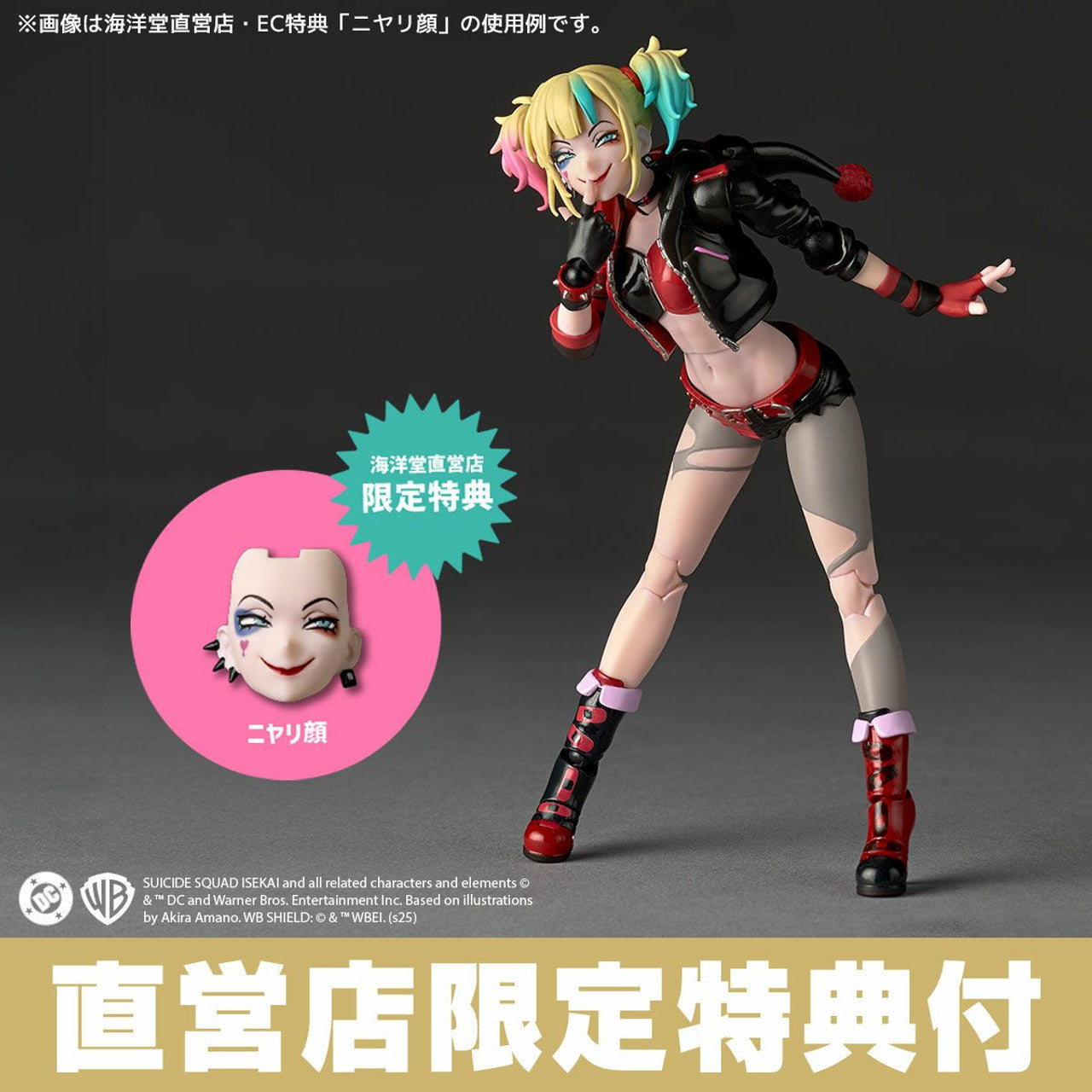 (Pre-Order) Revoltech Amazing Yamaguchi Harley Quinn Suicide Squad Isekai Ver. Action Figure (with Bonus)