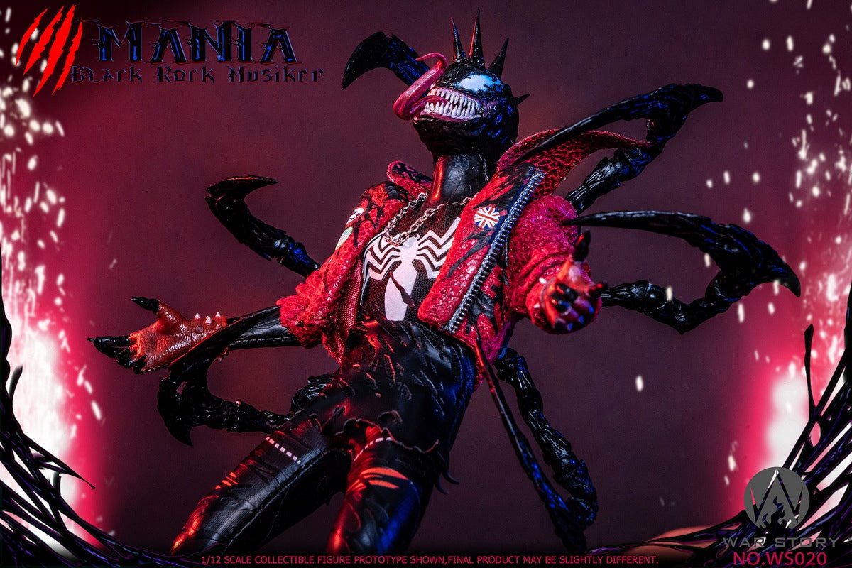 (Pre-Order) War Story - Marvel 1/12 Black Venom Rocker - Mania - #WS020