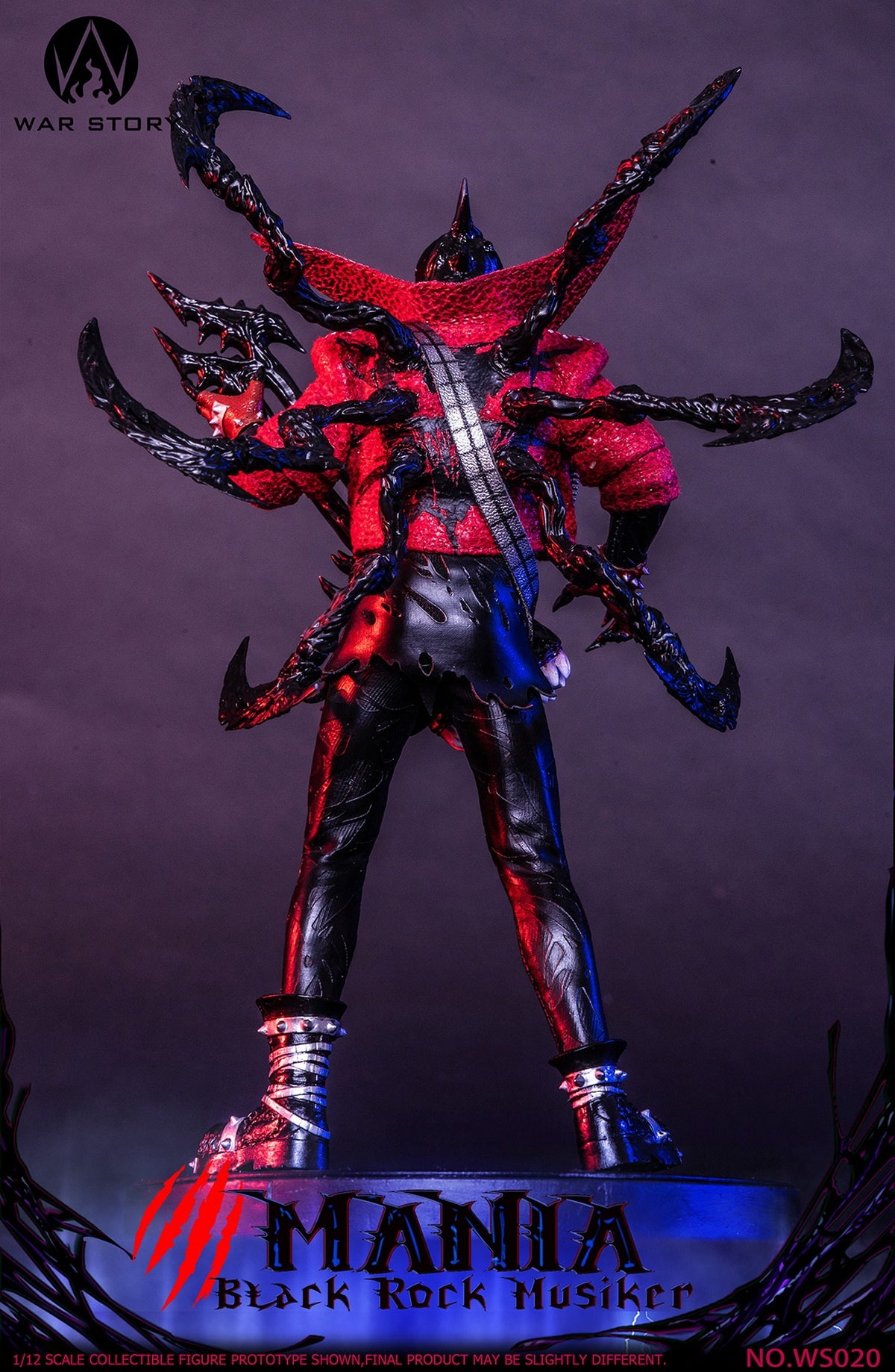 (Pre-Order) War Story - Marvel 1/12 Black Venom Rocker - Mania - #WS020