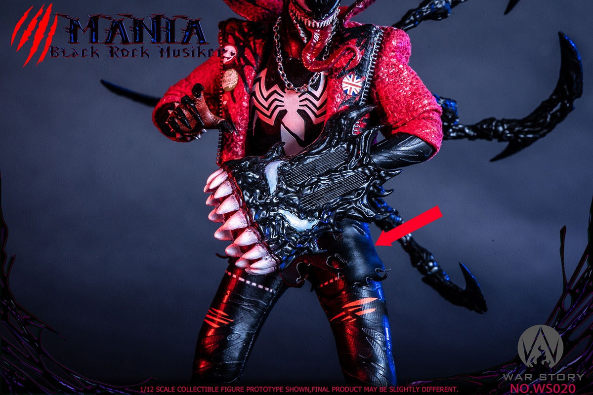(Pre-Order) War Story - Marvel 1/12 Black Venom Rocker - Mania - #WS020
