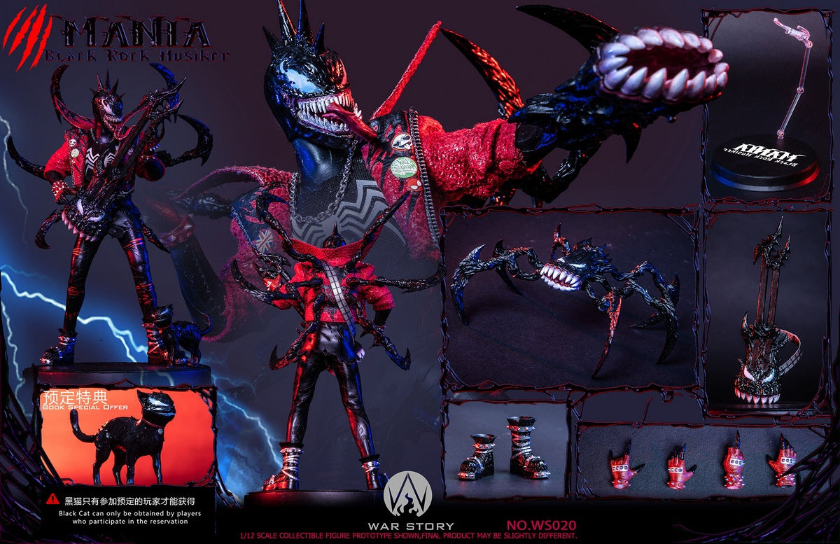 (Pre-Order) War Story - Marvel 1/12 Black Venom Rocker - Mania - #WS020