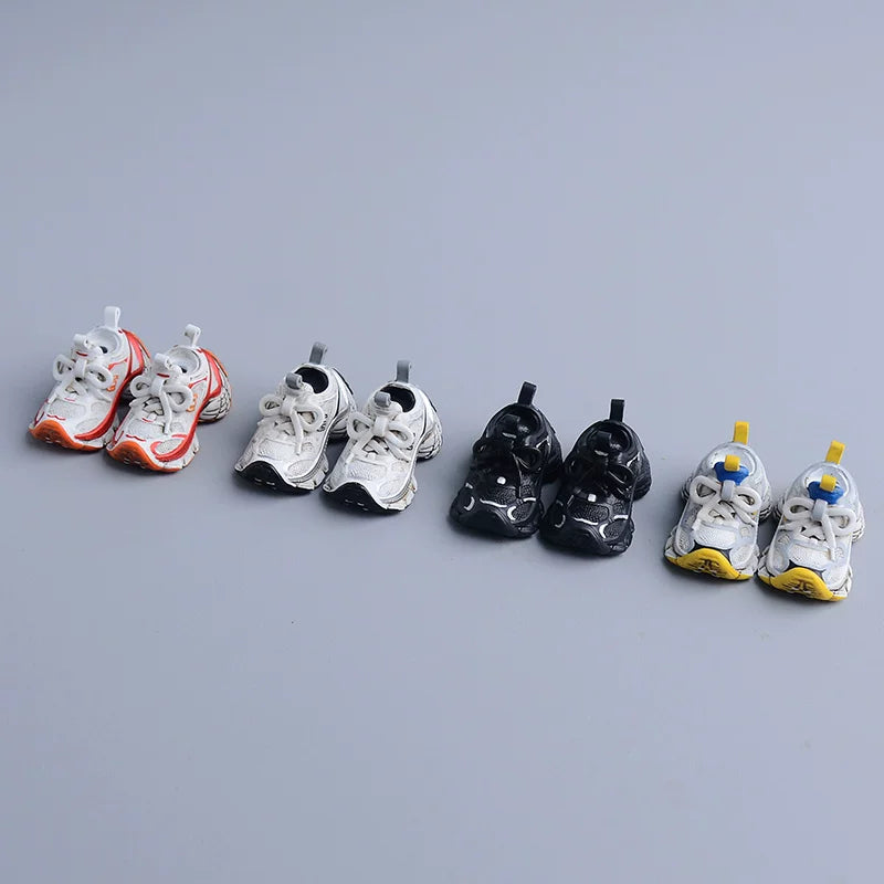 Custom 1/12 Clothing Accessories Running Shoes for 1/12 Scale Action Figure