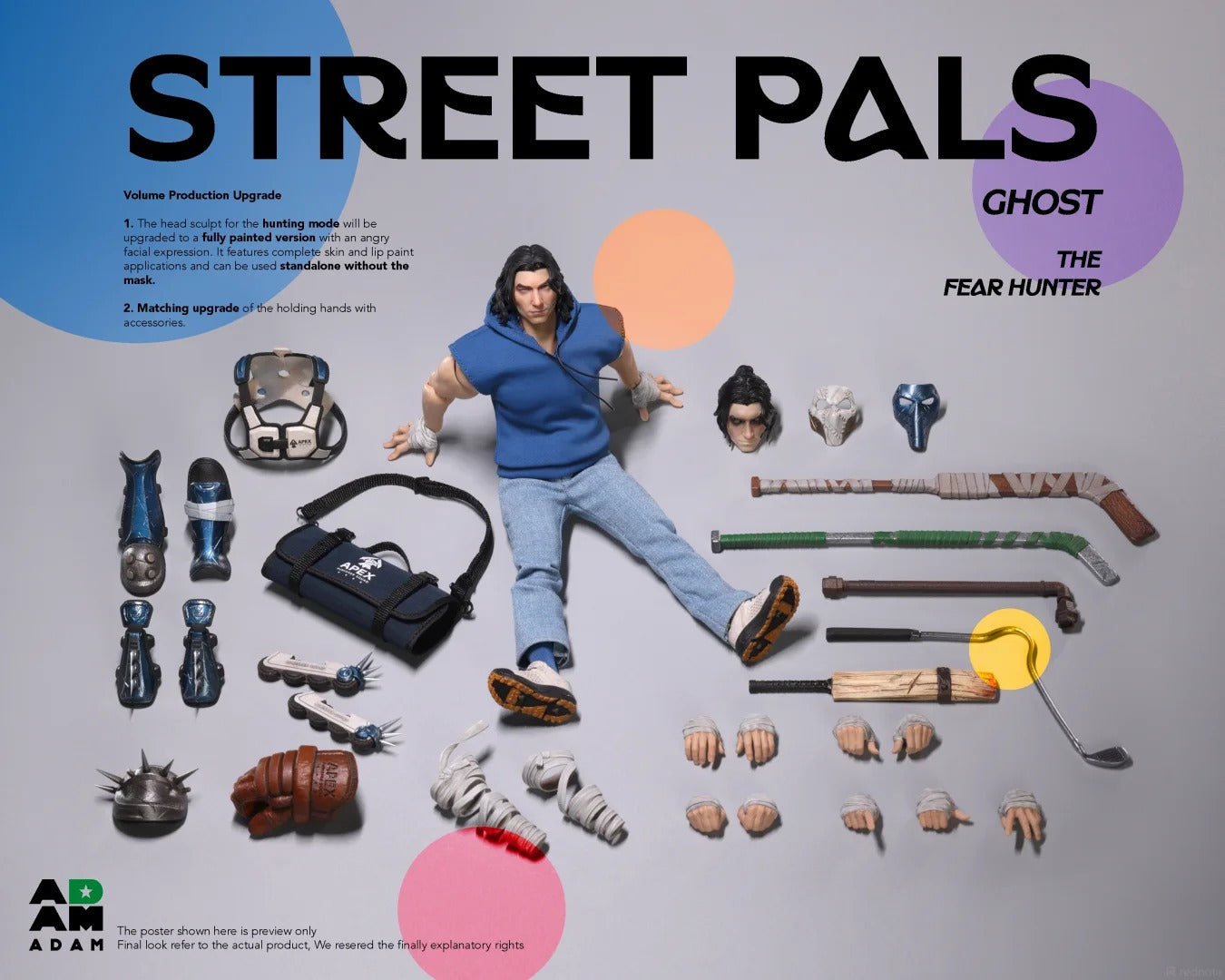 (Pre-Order) ADAM 1/12 Street Pals "Fear Hunter" Ghost Action figure