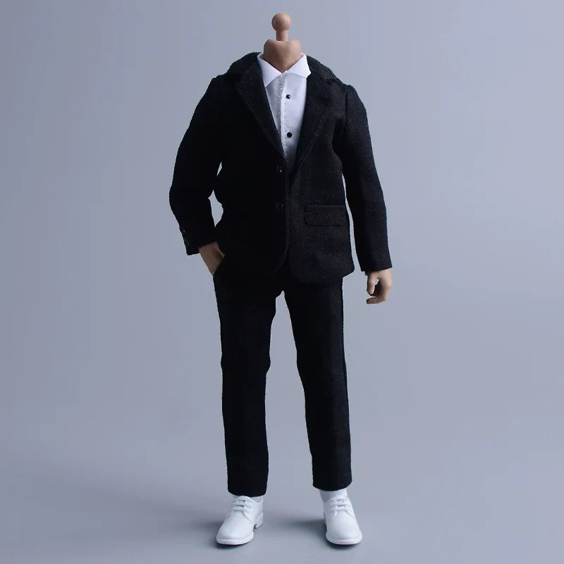 Custom 1/12 Clothing Accessories Leather Shoes for 1/12 Scale Action Figure