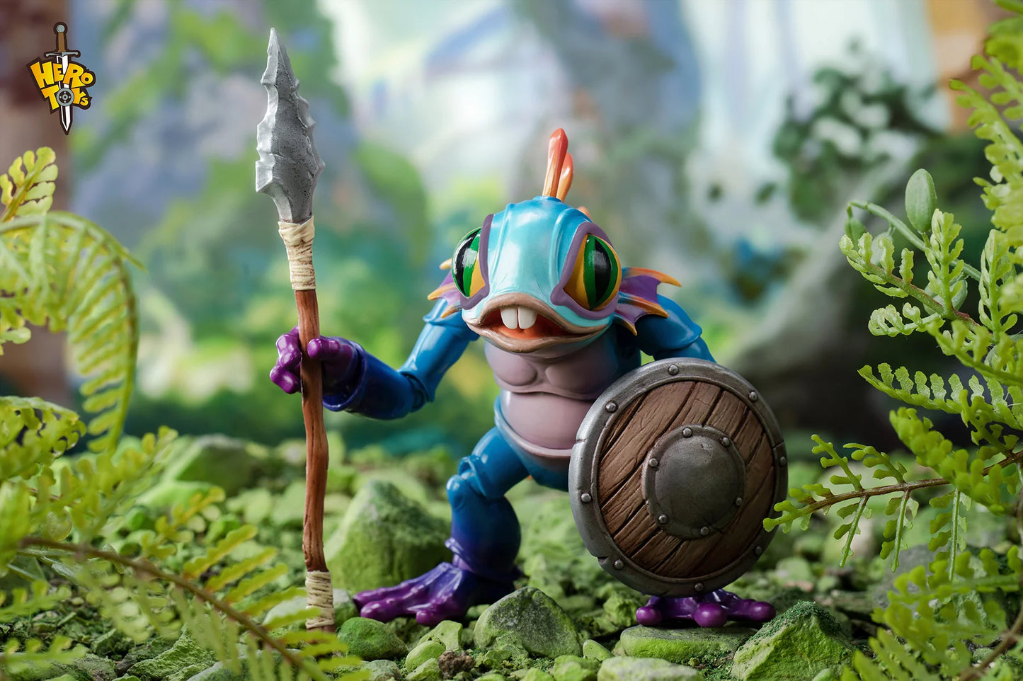 Hero toys Fish Hero 3.75 inches Green and Blue action figure (In Stock)