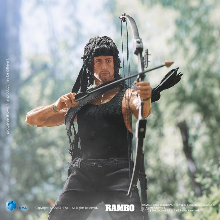 HIYA Rambo: First Blood Part II John Rambo 1/12 Scale PX Previews Exclusive Figure (In Stock)