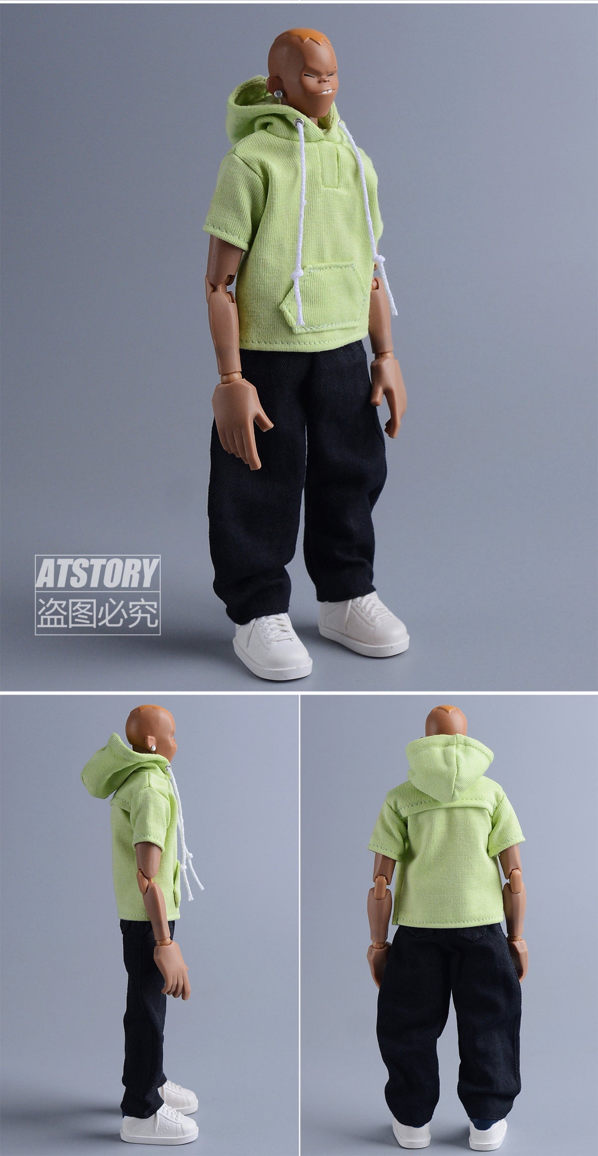 Custom 1/12 Clothing Accessories Top for 1/12 Scale Action Figure