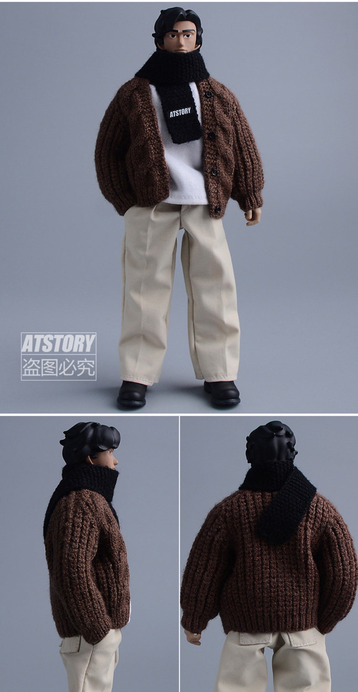 Custom 1/12 Clothing Accessories scarf for 1/12 scale action figures