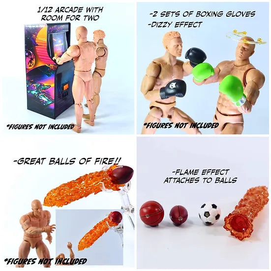 (Pre-Order) Super Action Stuff 1/12 The GAME ON! - Set A Cyber Dagger