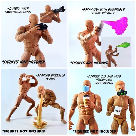 (Pre-Order) Super Action Stuff 1/12 The GAME ON! - Set A Cyber Dagger