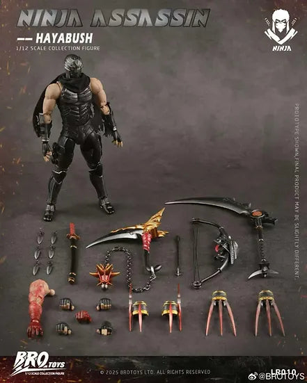 (Pre-Order) Brotoys 1/12 Ninja Assassin - Hayabush