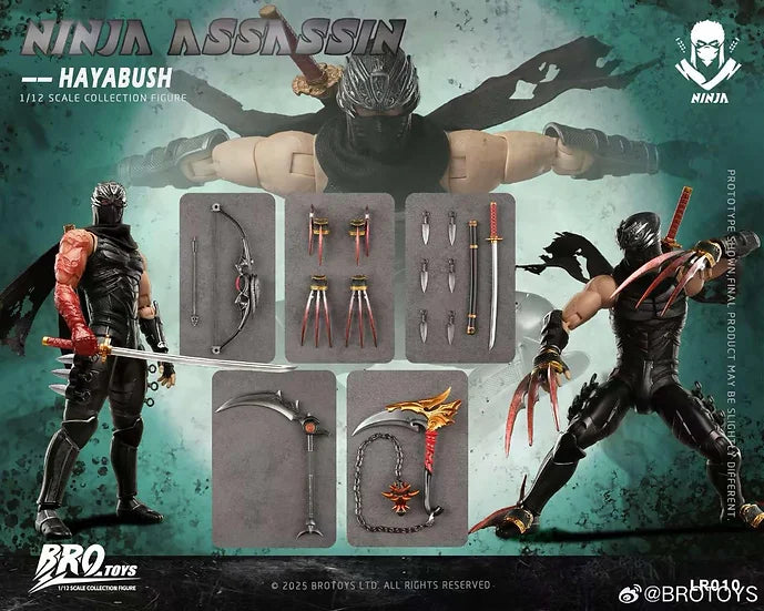 (Pre-Order) Brotoys 1/12 Ninja Assassin - Hayabush