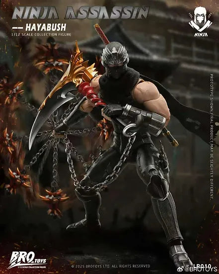 (Pre-Order) Brotoys 1/12 Ninja Assassin - Hayabush
