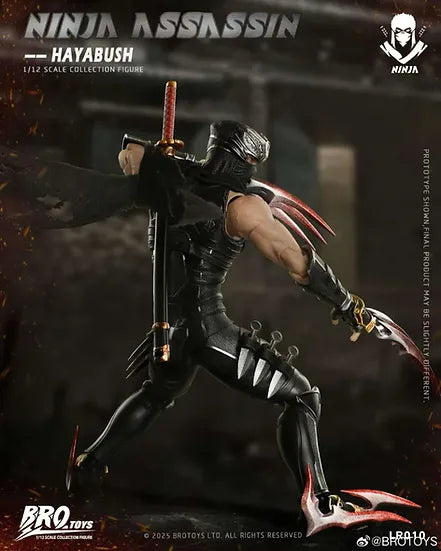 (Pre-Order) Brotoys 1/12 Ninja Assassin - Hayabush