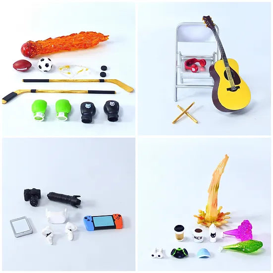 (Pre-Order) Super Action Stuff 1/12 The GAME ON! - Set A Cyber Dagger
