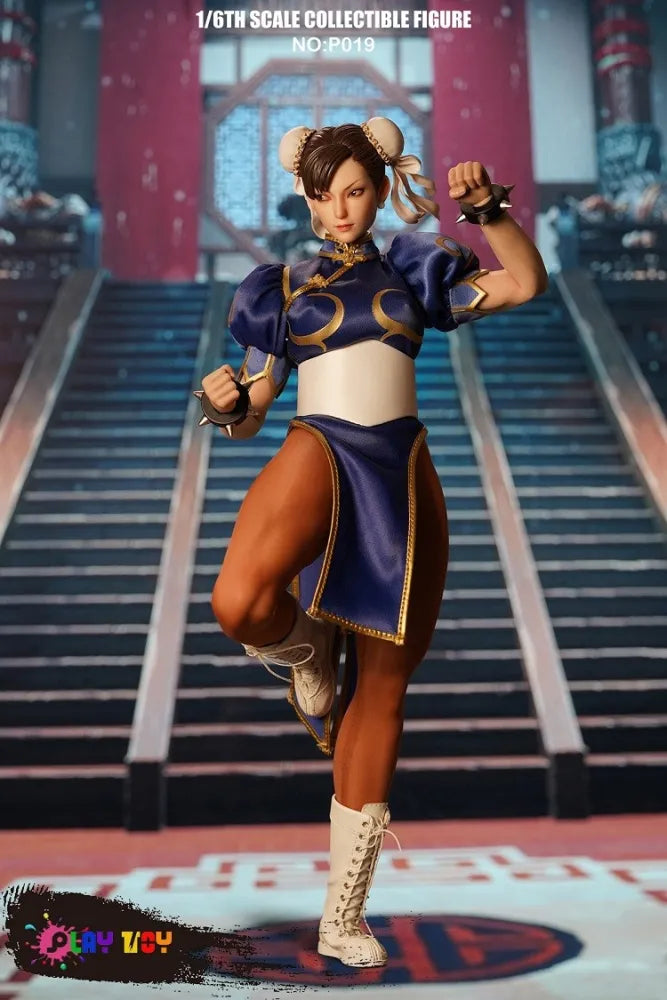 (Pre-Order) PLAY TOY 1/6 Goddess of Fighting P019 Street Fighter Chun-Li Seamless Figure