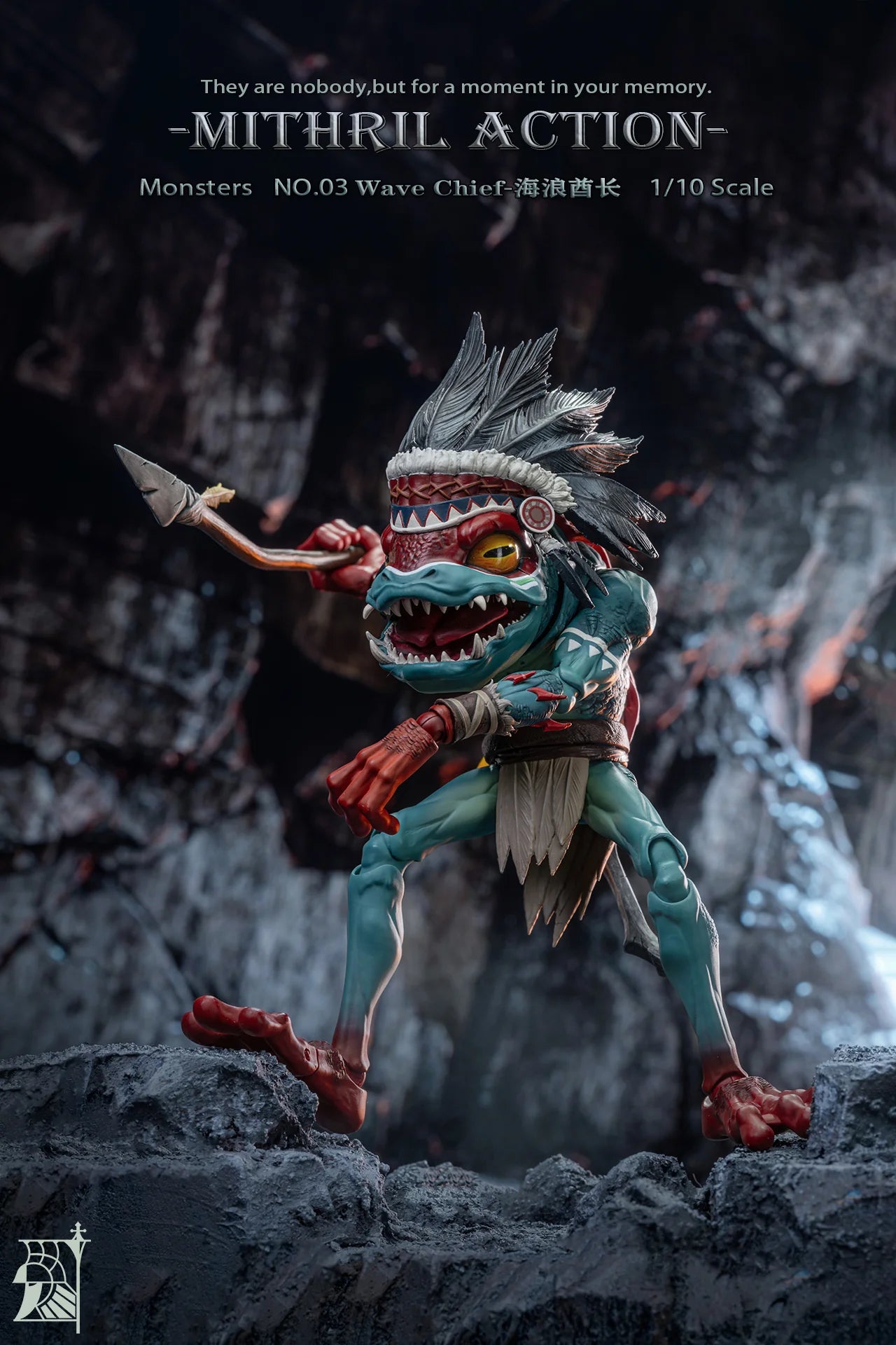 Mithril Action 1/10 Monsters 01 Defender 02 Archer 03 Chief action figure (In Stock)