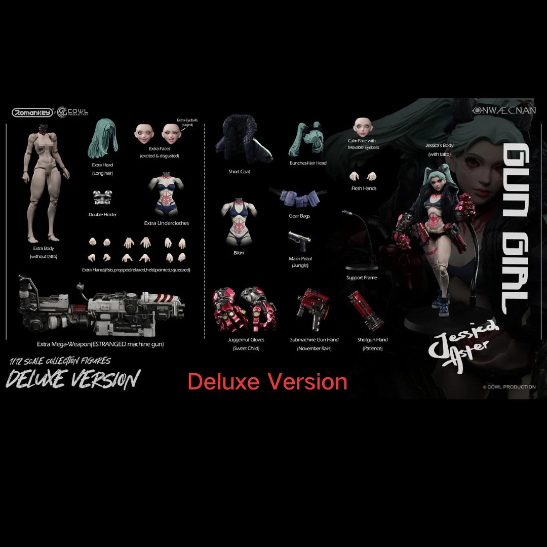 Romankey x Cowl 1/2 Gun Girl Jessica Aster action figure Deluxe (In Stock)