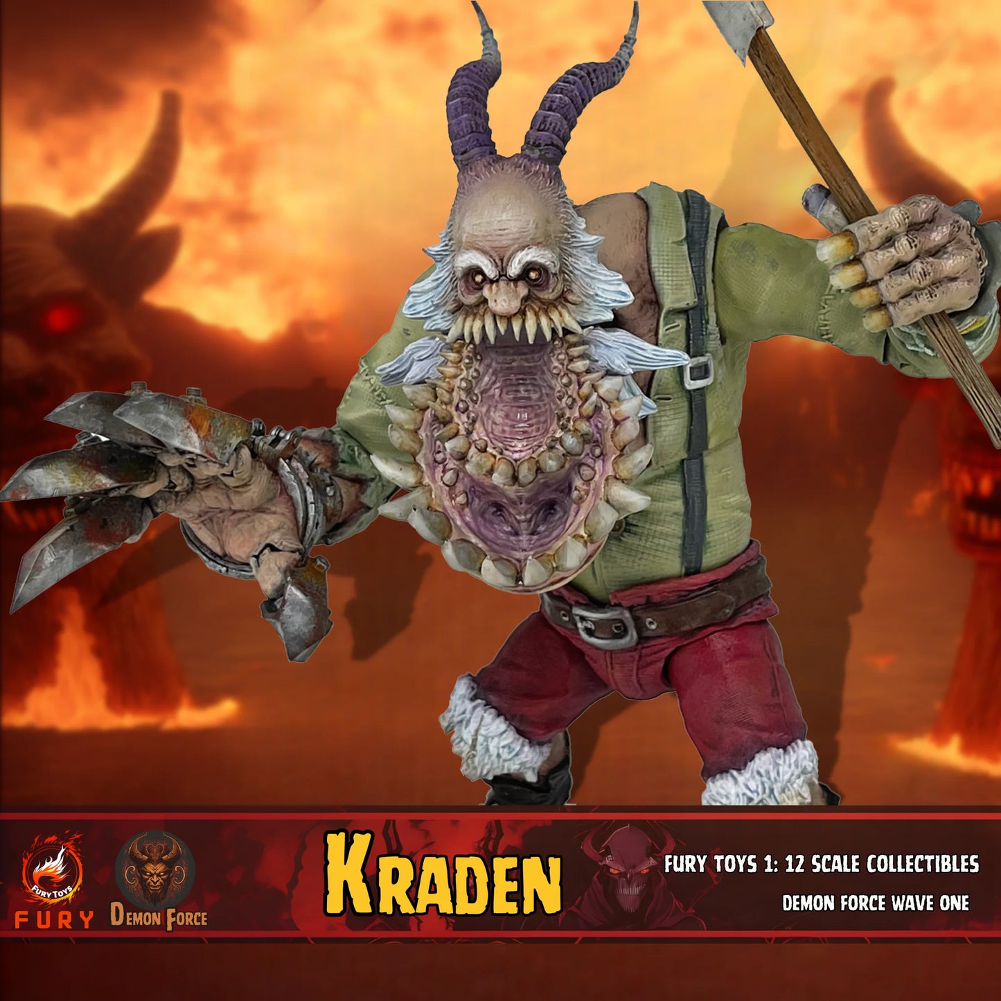 (Pre-Order) Fury toys Demon Force wave 1 1/12 The brother Kraden and Krynn 7 inches action figure
