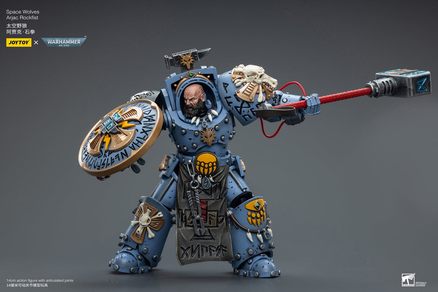 Warhammer 40K Space Wolves Arjac Rockfist (In Stock)