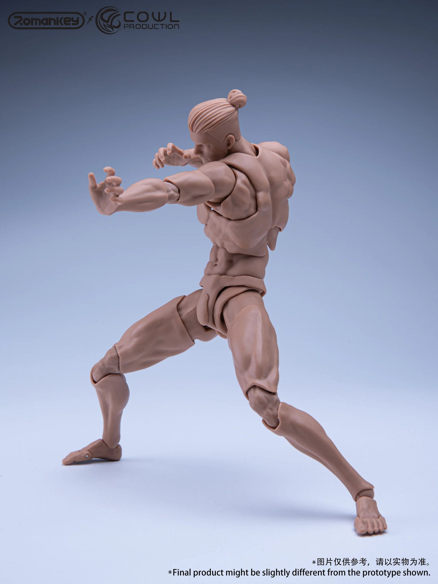 Romankey x COWL 1/12 Super Movable Male Body White, Yellow and Tan (Reissue)