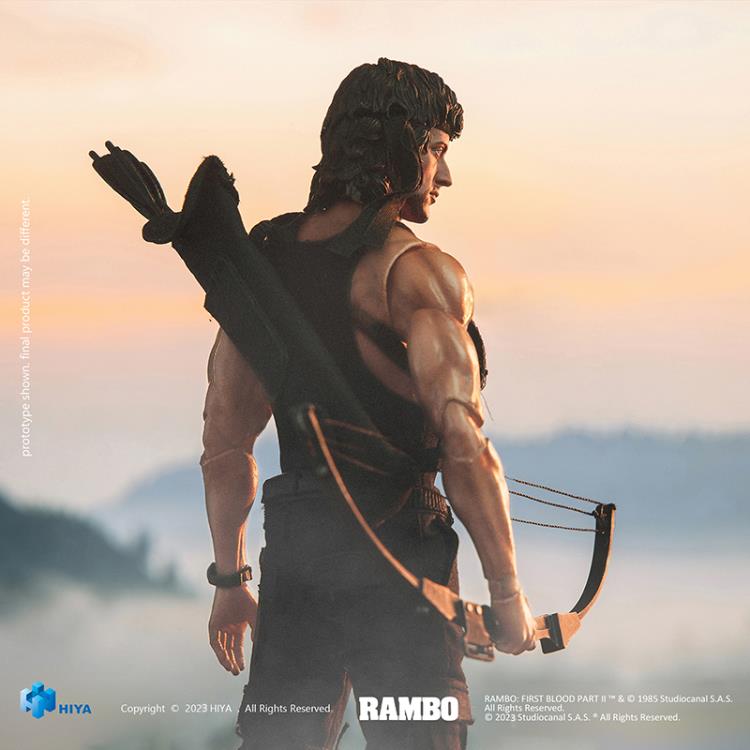 HIYA Rambo: First Blood Part II John Rambo 1/12 Scale PX Previews Exclusive Figure (In Stock)