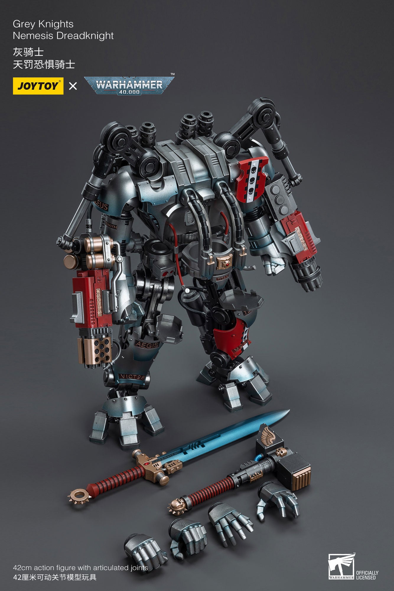 (Pre-Order) Warhammer 40K Grey Knights Nemesis Dreadknight (Including driver figures)