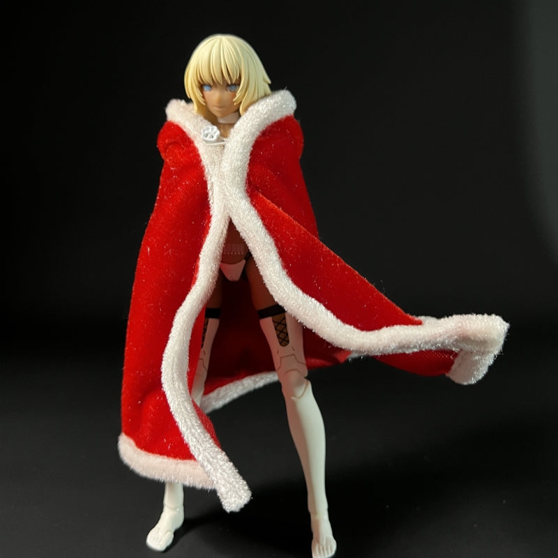 Custom 1/12 Clothing Accessories for Xmas Cloak Two Colours for 1/12 figures