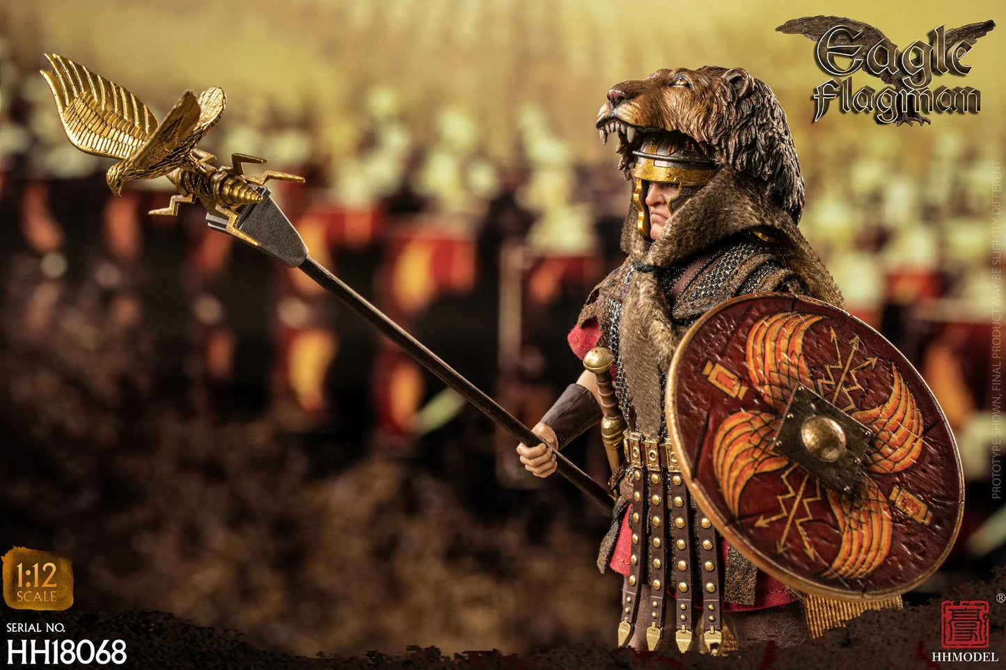 (Pre-Order) HHMODEL 1/12 Imperial Legion - Rome Eagle Flagman HH18068