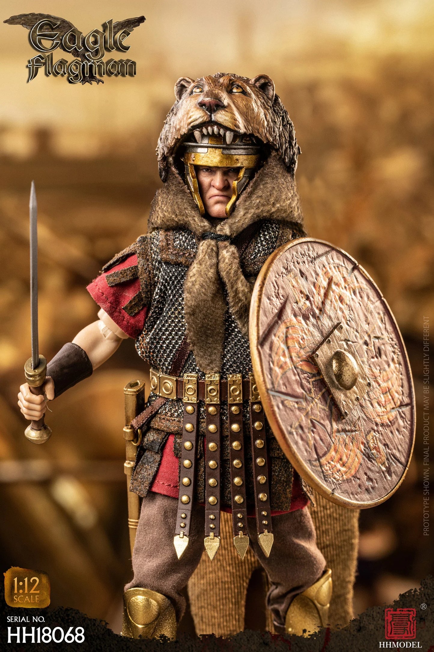 (Pre-Order) HHMODEL 1/12 Imperial Legion - Rome Eagle Flagman HH18068