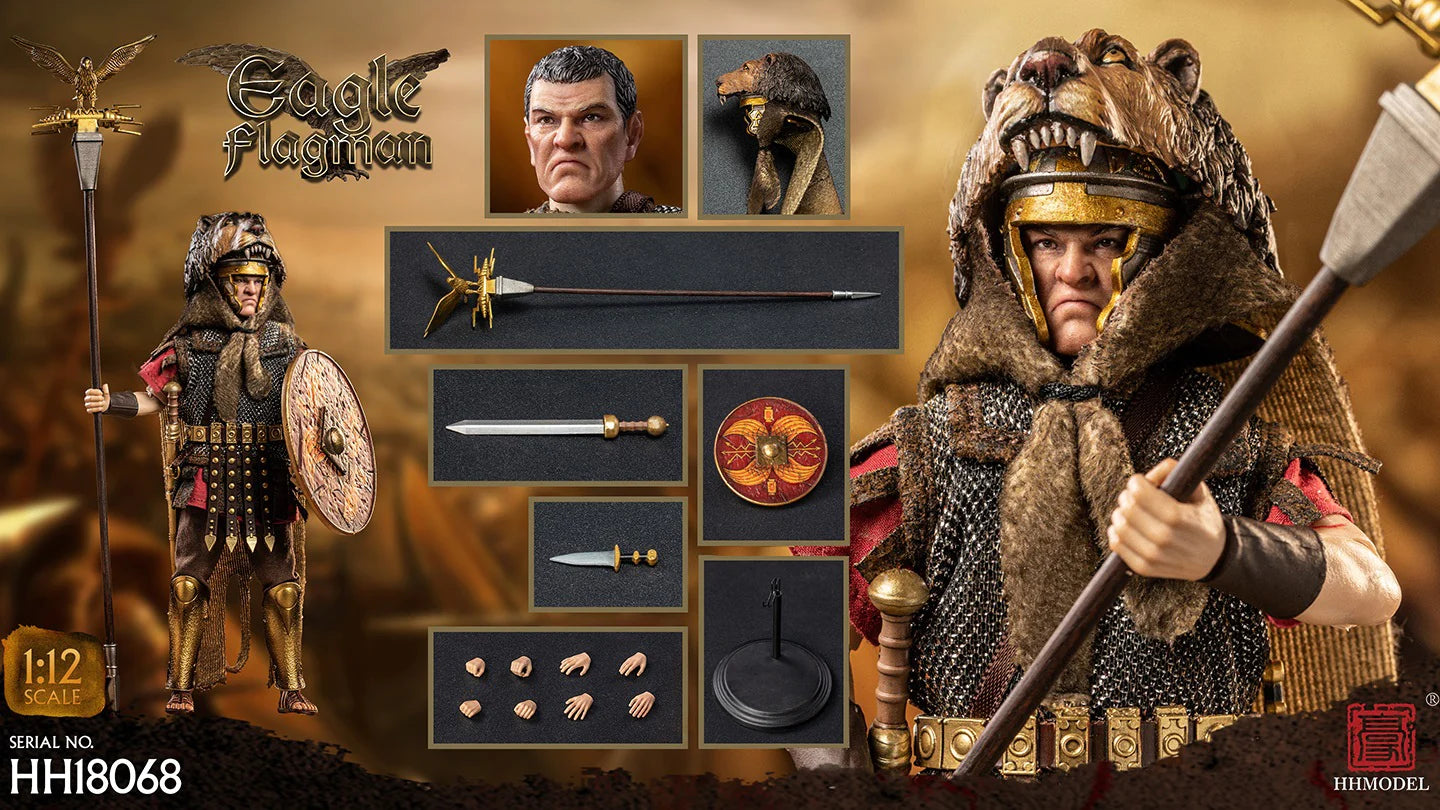 (Pre-Order) HHMODEL 1/12 Imperial Legion - Rome Eagle Flagman HH18068