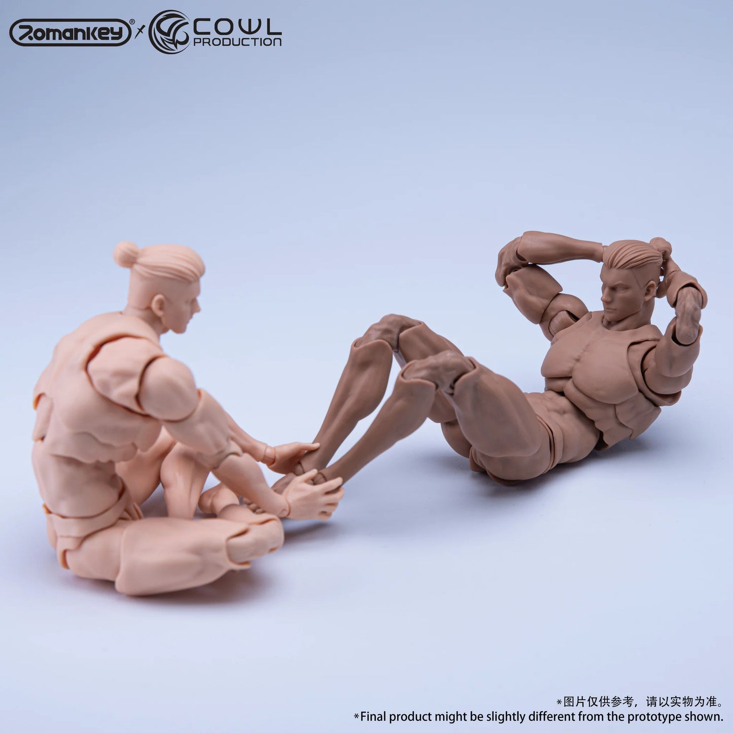 Romankey x COWL 1/12 Super Movable Male Body White, Yellow and Tan (Reissue)