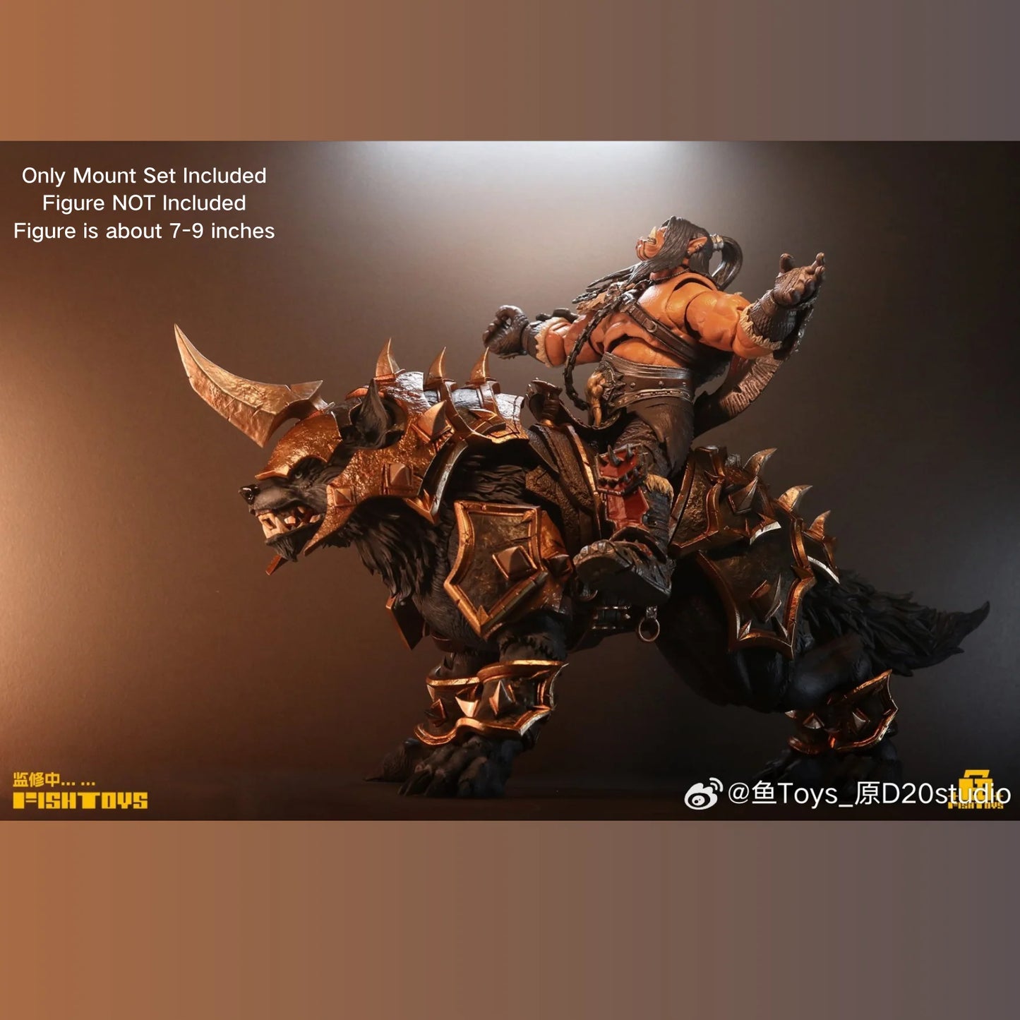 Fish Toys D20 1/12 Unicorn Glory Wolf Mount For 1/12 7in - 9in figures (In Stock)