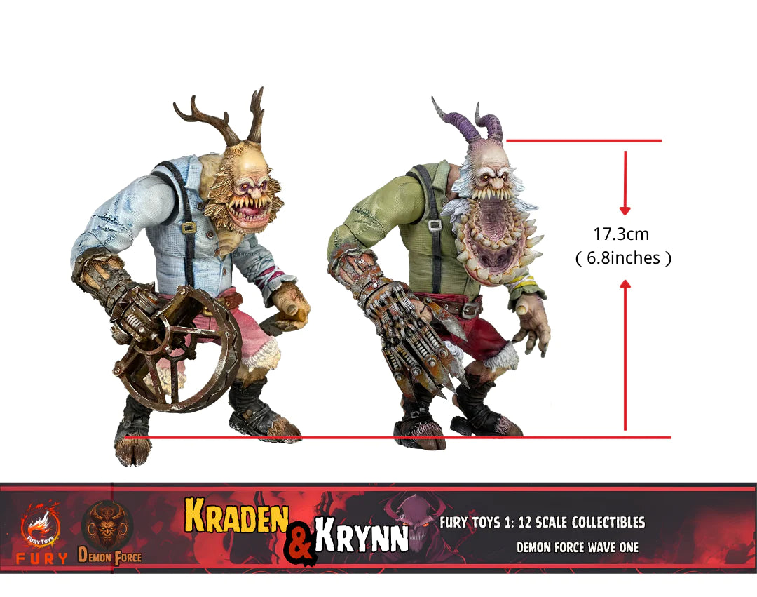 (Pre-Order) Fury toys Demon Force wave 1 1/12 The brother Kraden and Krynn 7 inches action figure