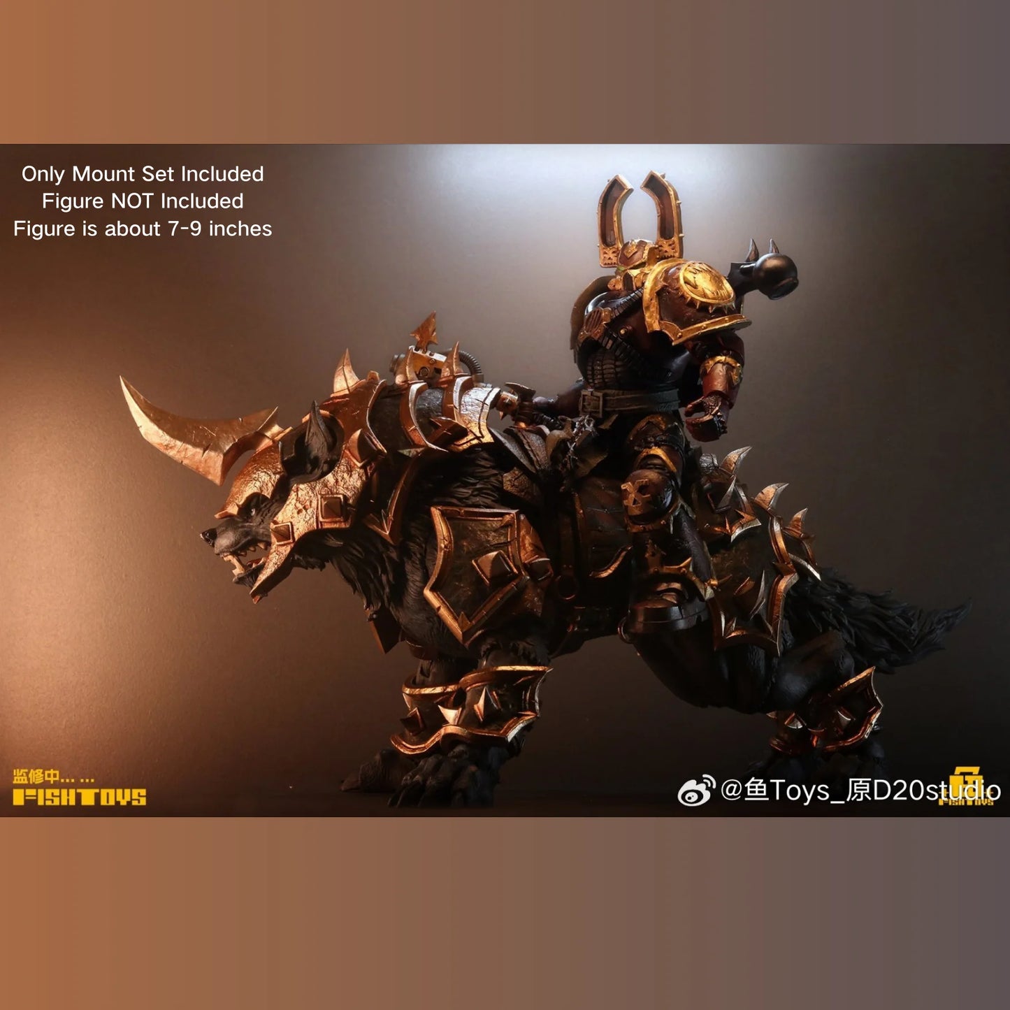 Fish Toys D20 1/12 Unicorn Glory Wolf Mount For 1/12 7in - 9in figures (In Stock)