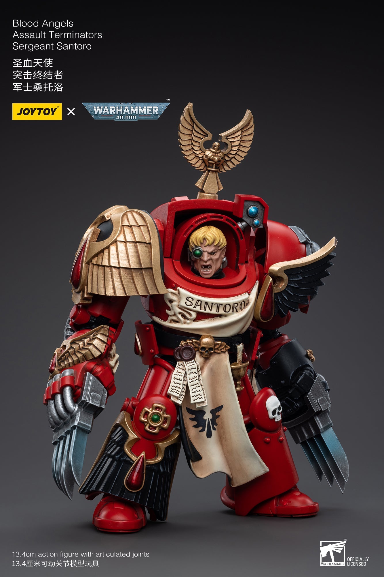 Warhammer 40K Blood Angels Assault Terminators Sergeant Santoro (In Stock)