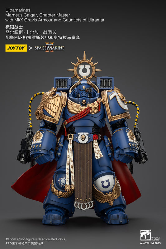 Warhammer 40k Ultramarines Marneus Calgar, Chapter Master with MKX Gravis Armour and Gauntlets of Ultramar