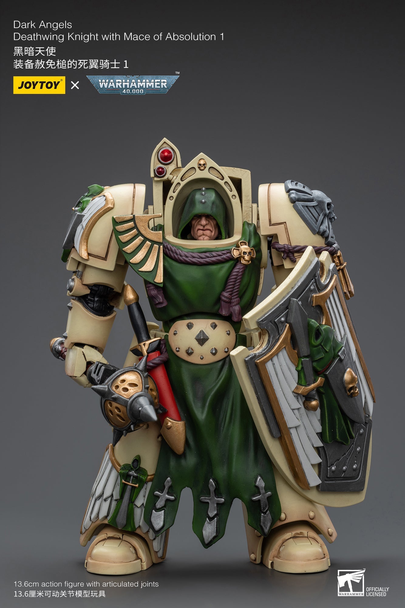 (Pre-Order) Warhammer 40K Dark Angels Deathwing Knight with Mace of Absolution 1 (In Stock)
