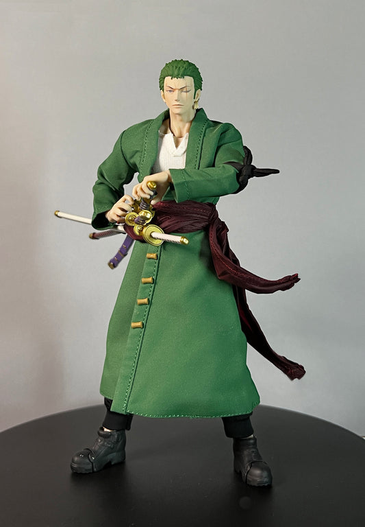Custom 1/12 Clothing Accessories Zoro cloth for Romankey Body