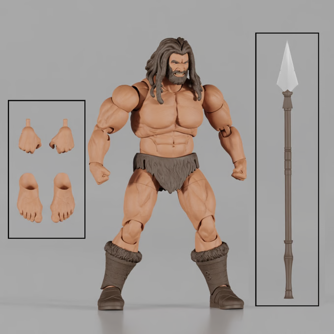 (Pre-Order) Brutal Realm European Barbarian Warrior 1/12 Scale Action Figure