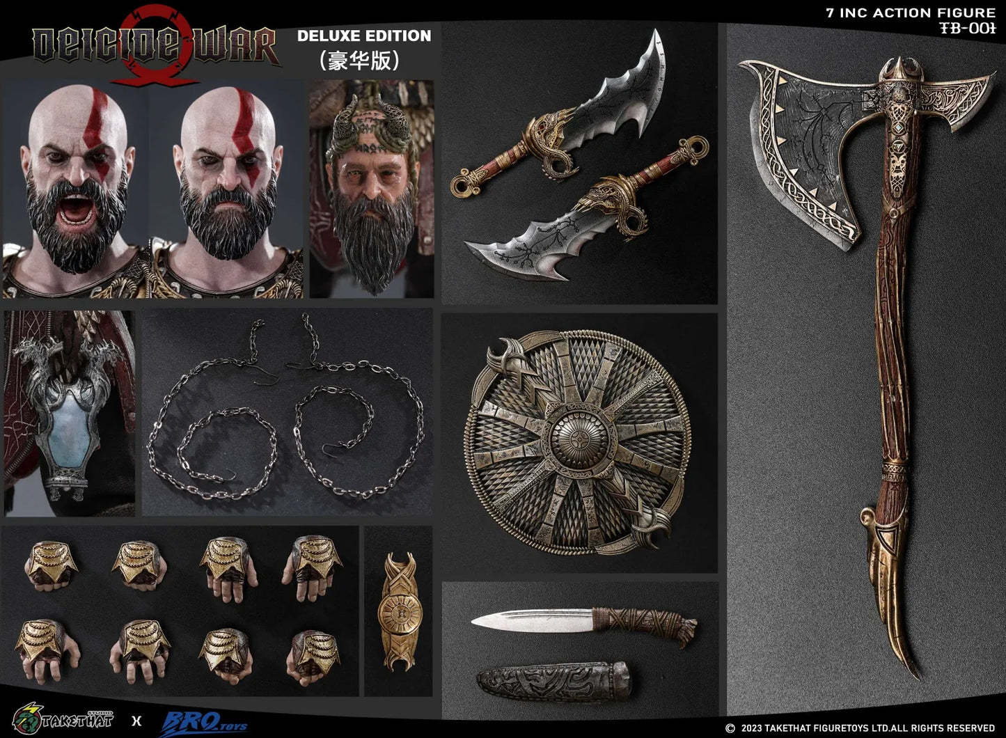 (Pre-Order) TAKETHAT X Brotoys 1/12 DEICIDE WAR 7inch Action Figure Deluxe Edition - Reissue