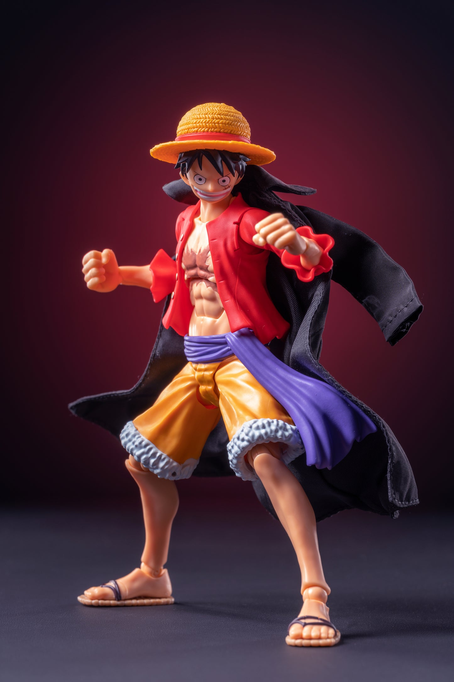 Custom 1/12 Clothing Accessories for S.H.Figuarts SHF Luffy Coat 1/12