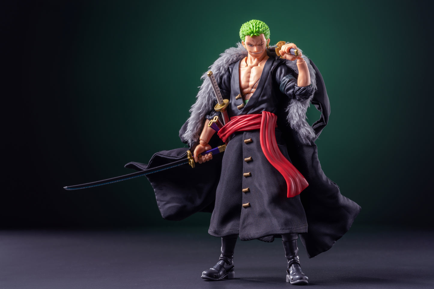 Custom 1/12 Clothing Accessories for S.H.Figuarts SHF Roronoa Zoro Coat 1/12