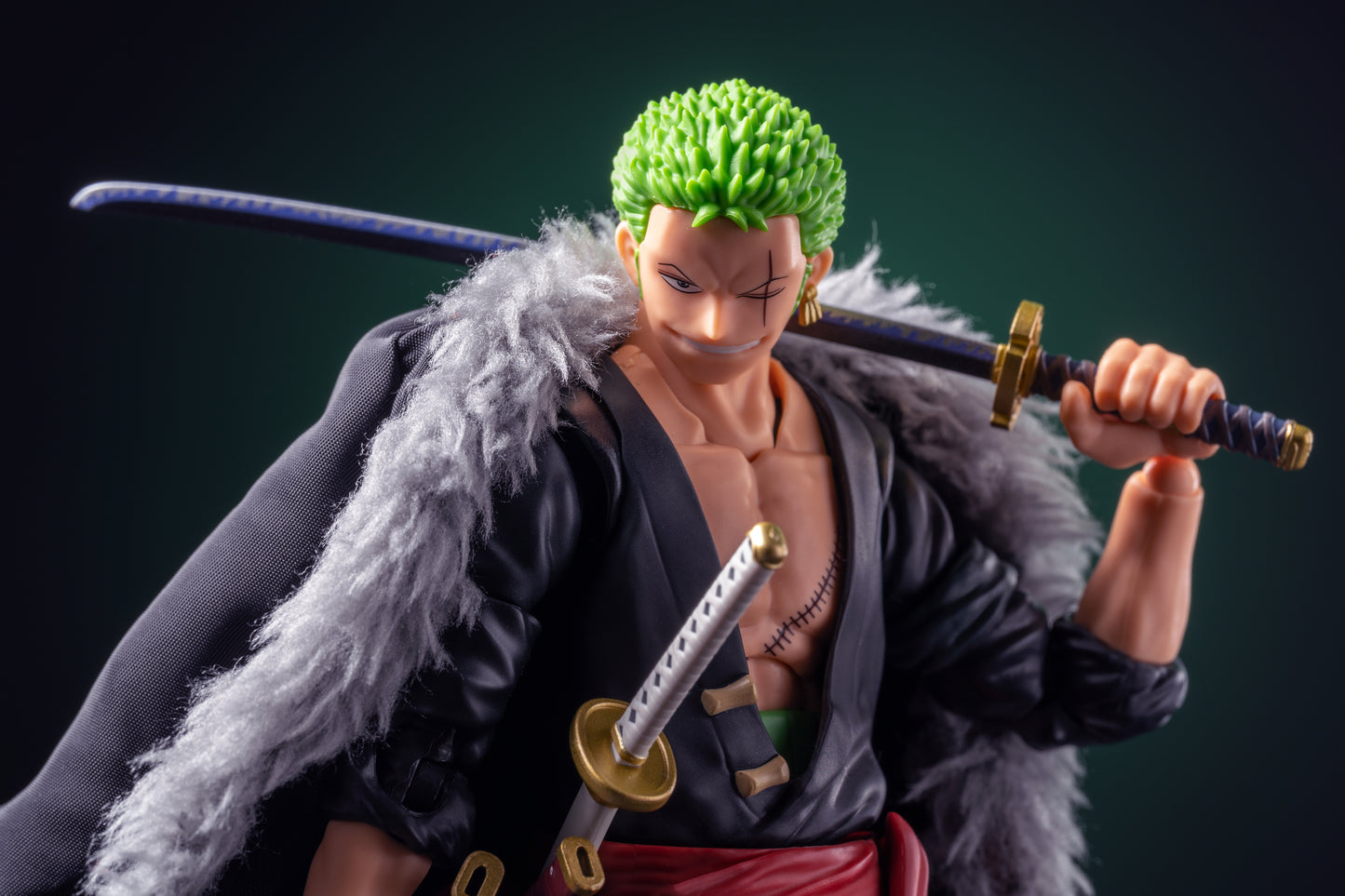 Custom 1/12 Clothing Accessories for S.H.Figuarts SHF Roronoa Zoro Coat 1/12