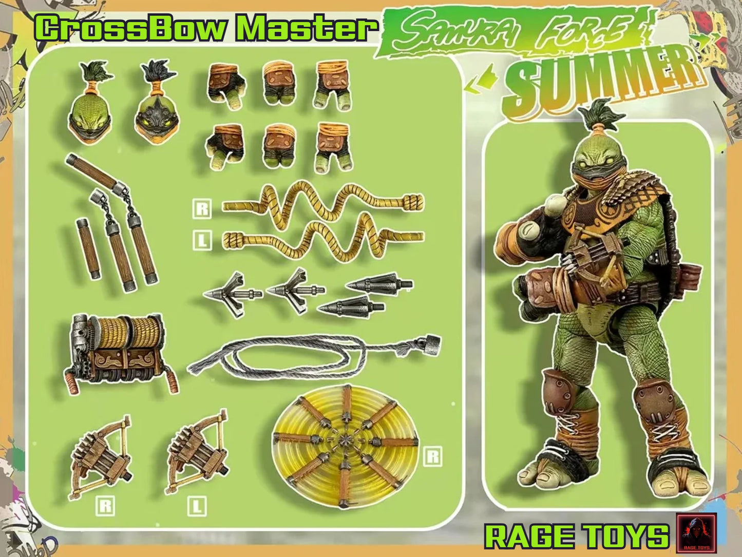 (Pre-Order) Rage toys 1/12 Samurai Force Wave 3 The Crossbow master summer