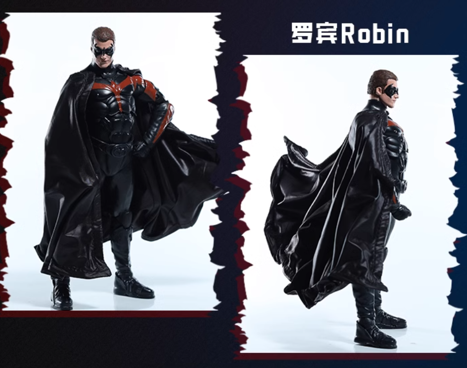 Custom 1/12 Clothing Accessories Cloak for McFarlane Robin and Batgirl