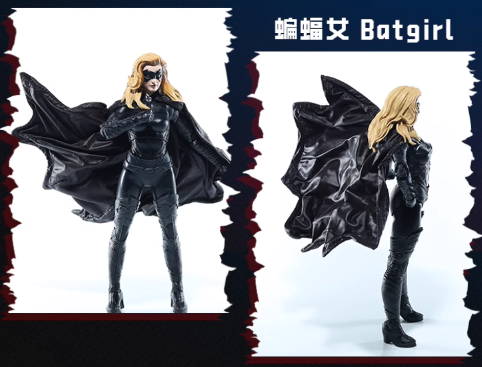 Custom 1/12 Clothing Accessories Cloak for McFarlane Robin and Batgirl