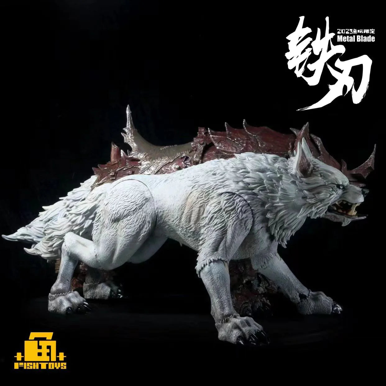 (Pre-Order) Fish Toys / D20 studio White Wolf mount 2023 Special version for 1/12 7 inch figures