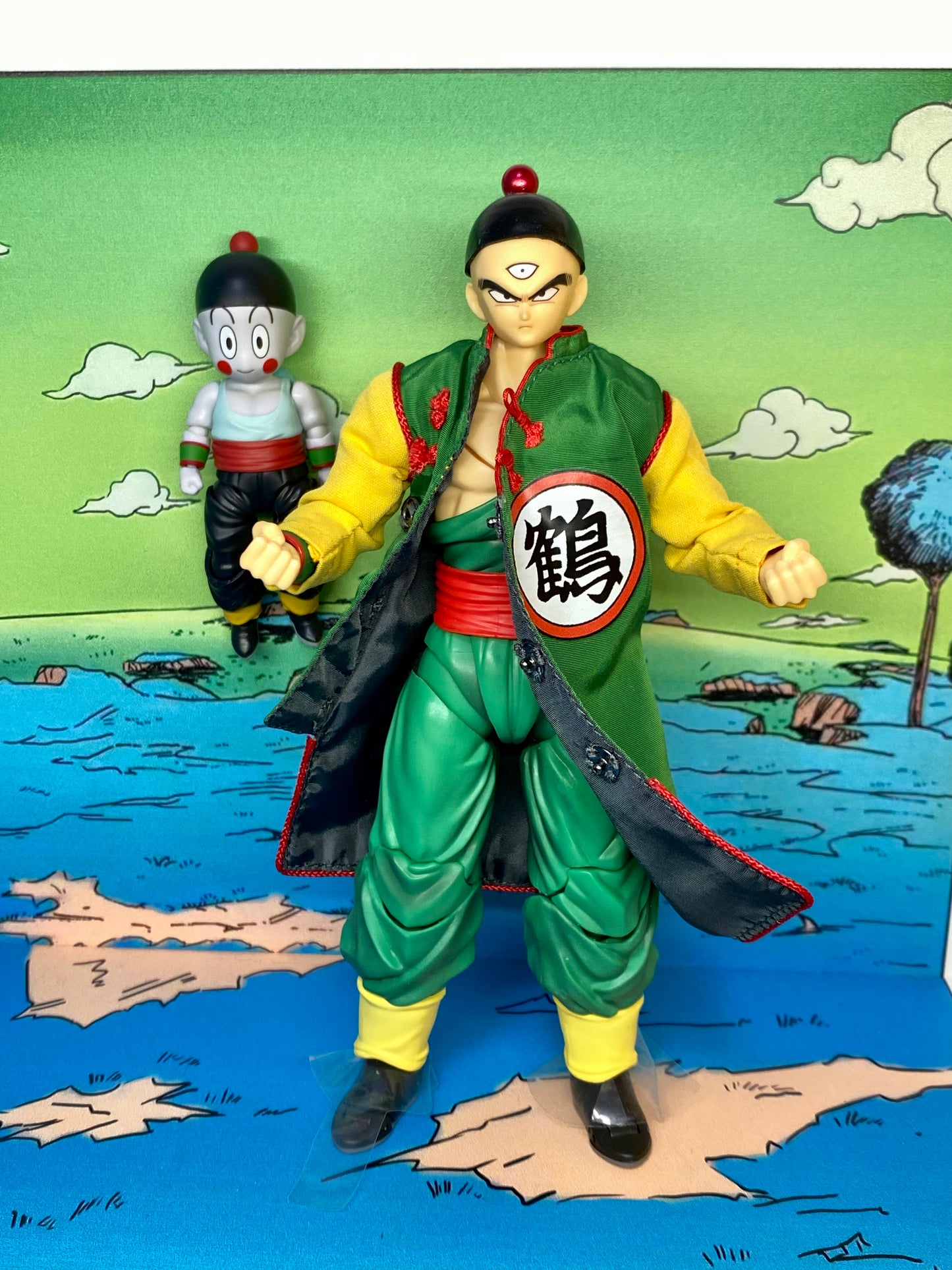 Custom 1/12 Clothing Accessories for S.H.Figuarts Tenshinhan Cloth&Hat