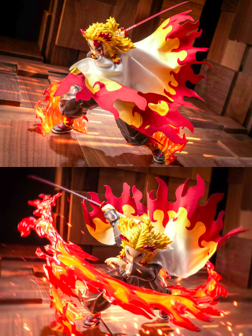 Custom 1/12 Clothing Accessories Cape for S.H.Figuarts/Buzzmod/Figma Kyojuro Rengoku